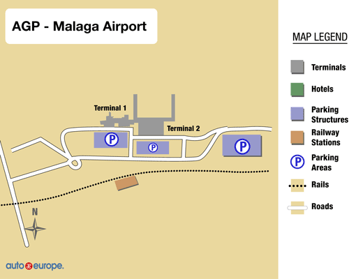 Aeropuerto de Malaga Mapa