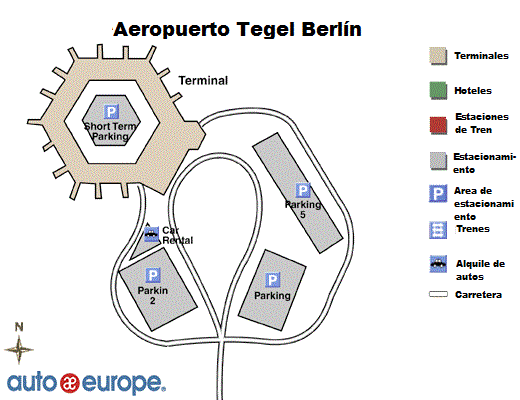 Mapa de Berlin-Tegel