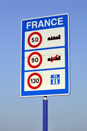 France Speed Limits Road Sign