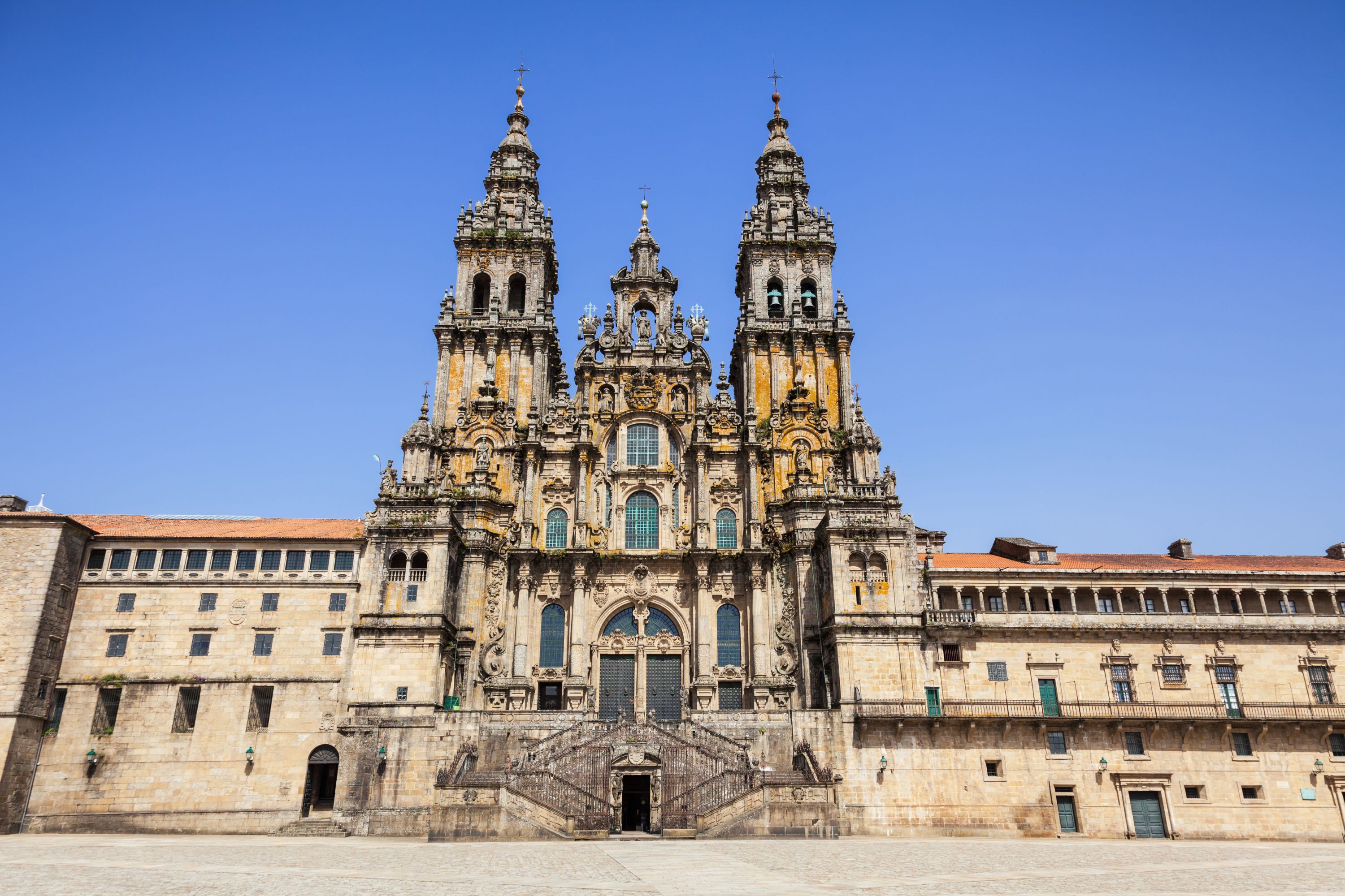 El centro histórico de Santiago de Compostela